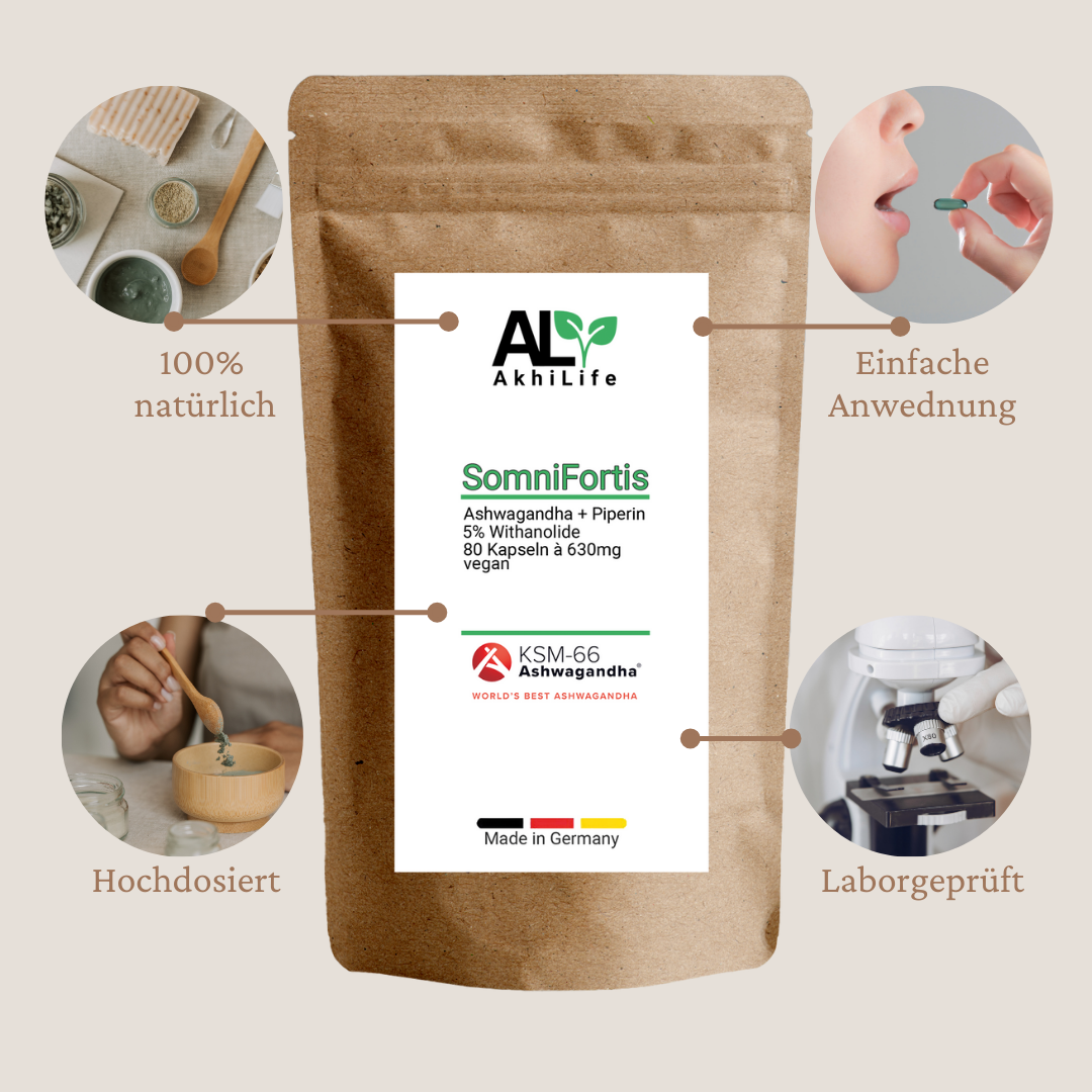 Ashwagandha KSM-66® +  Piperin Kapseln