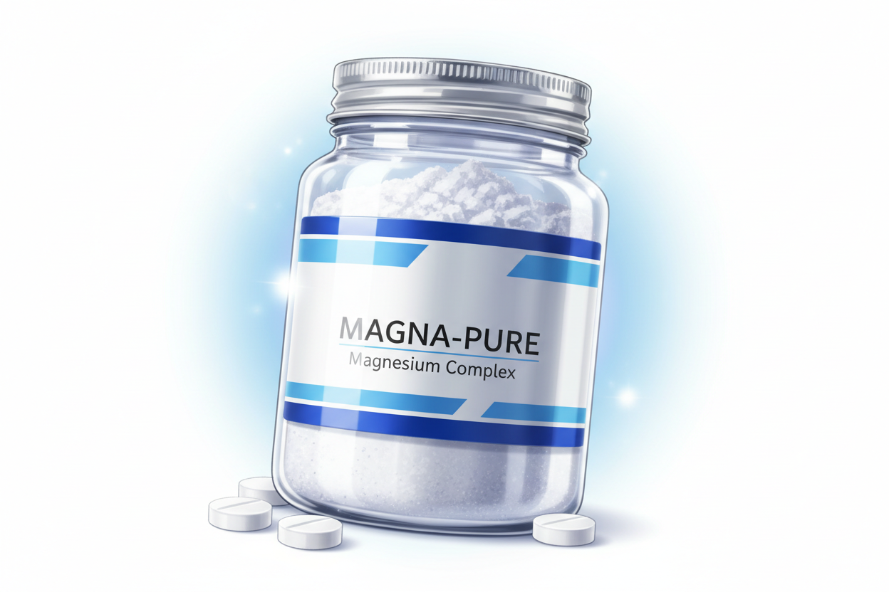 eine glasdose mit magnesium drin im animestyle. ohne japanische schrift.